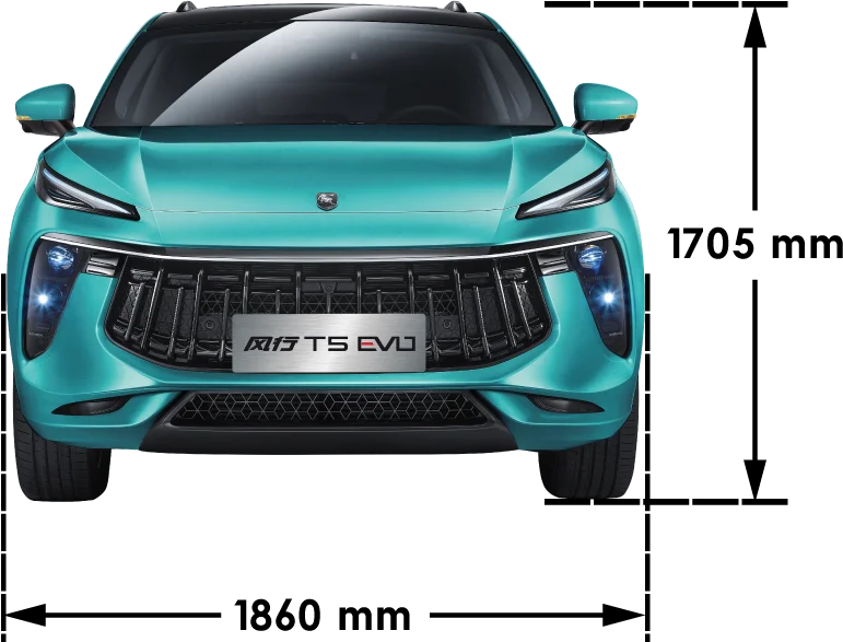 lateral-medidas-dongfeng-t5-evo-frente